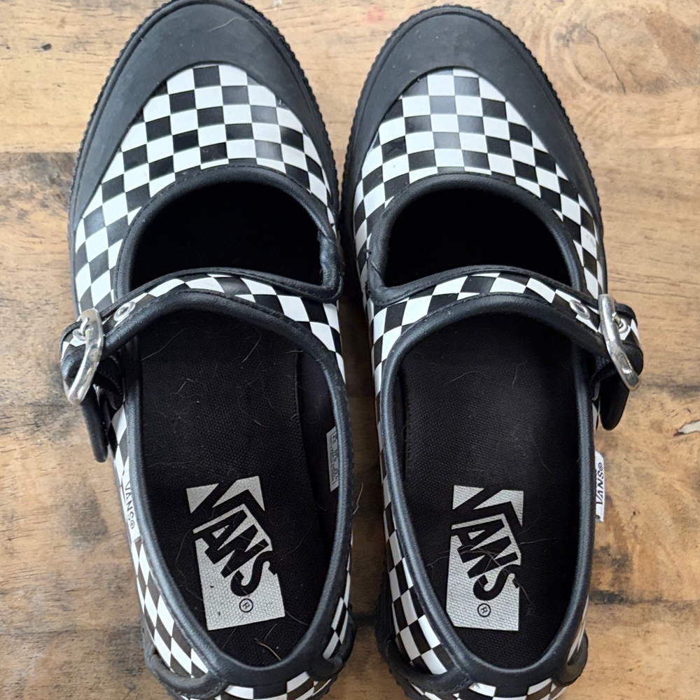 Vans Black and White Checkered Dress Shoes
